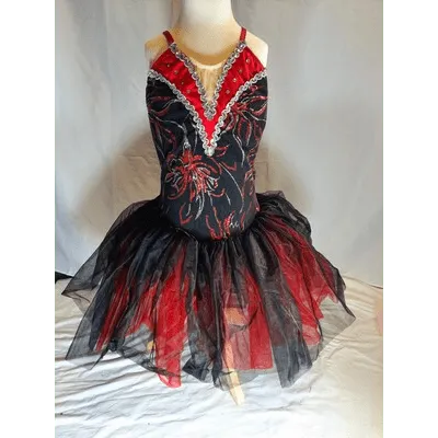 T56 - Black & Red Firework Tutu