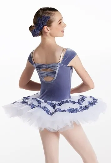 T107 - Silver Velvet Tutu - Adult Sizes 