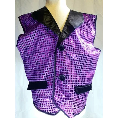 WA1 - Purple Sequin Waistcoat