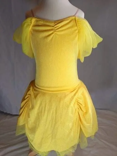 T24 - yellow sparkly tutu Child Sizes