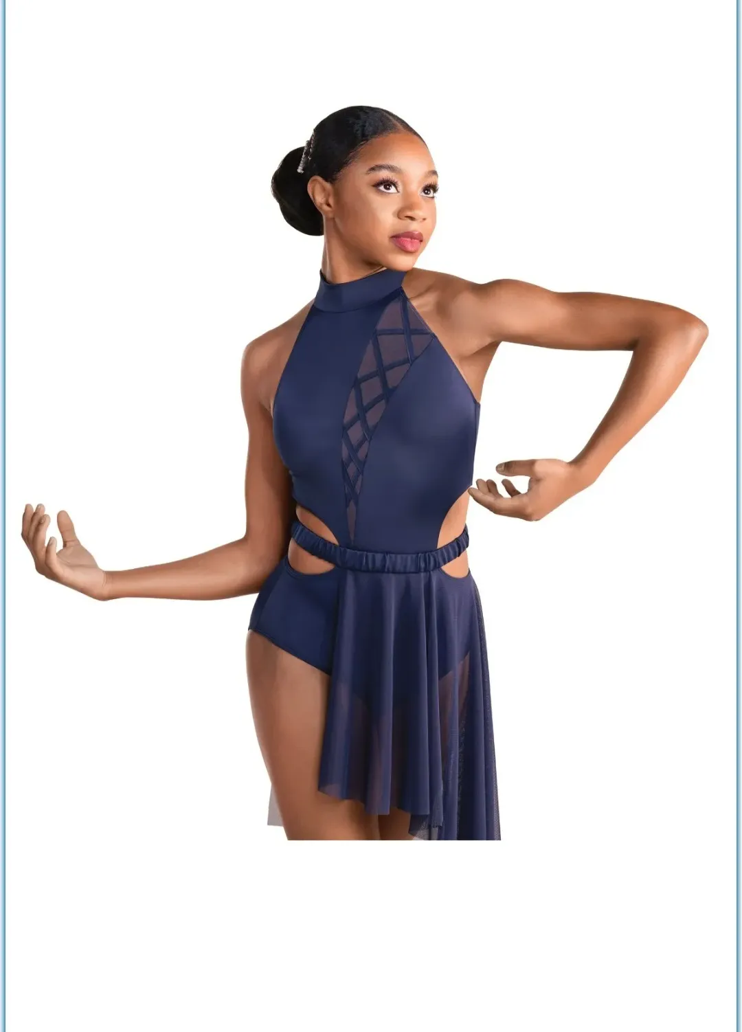 L121 - Navy Cutout Lyrical