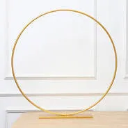 Gold floral Hoop