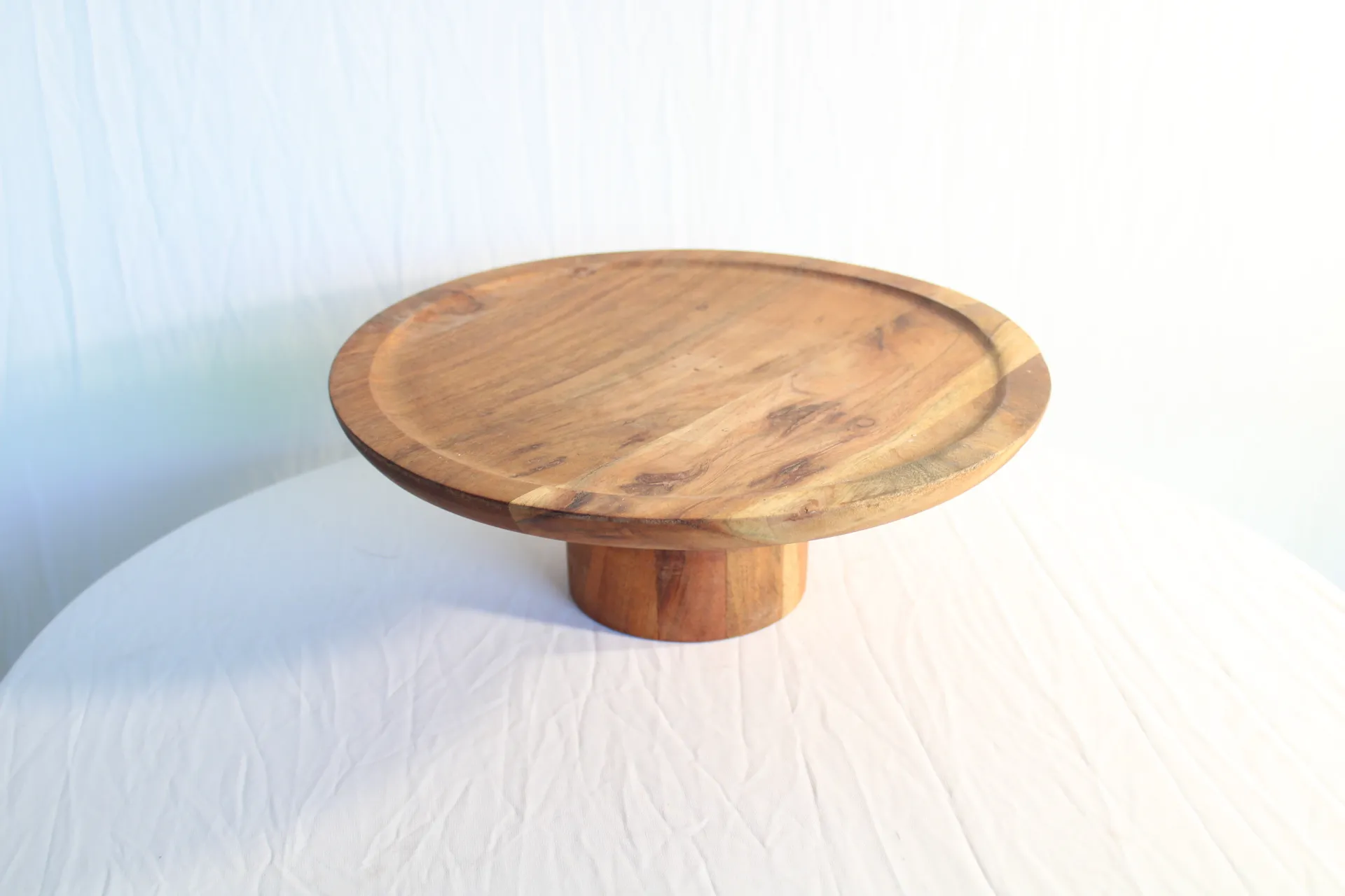 Wood Cake Stand 