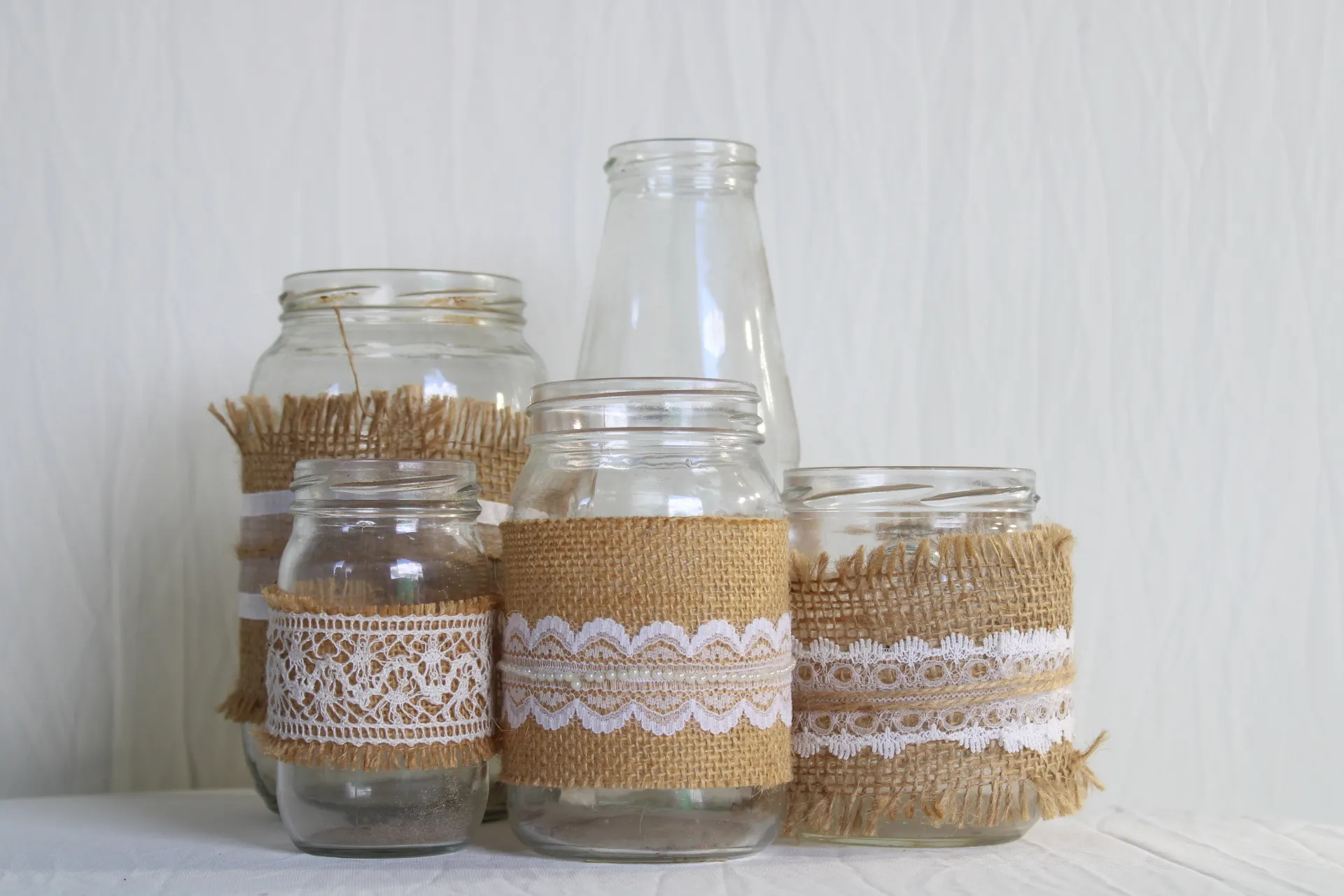Hessian Jar Bundle