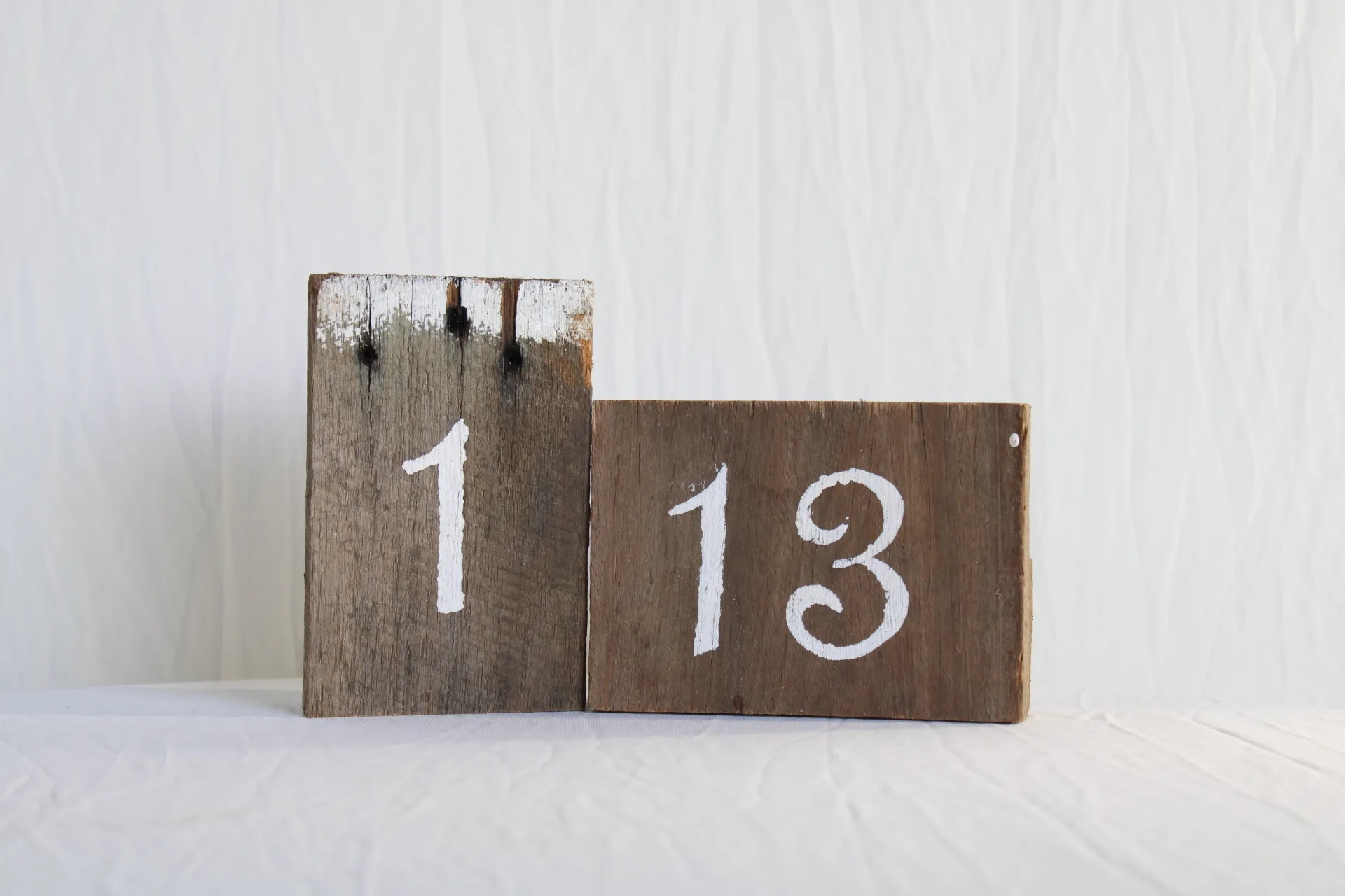 Wooden Table Numbers