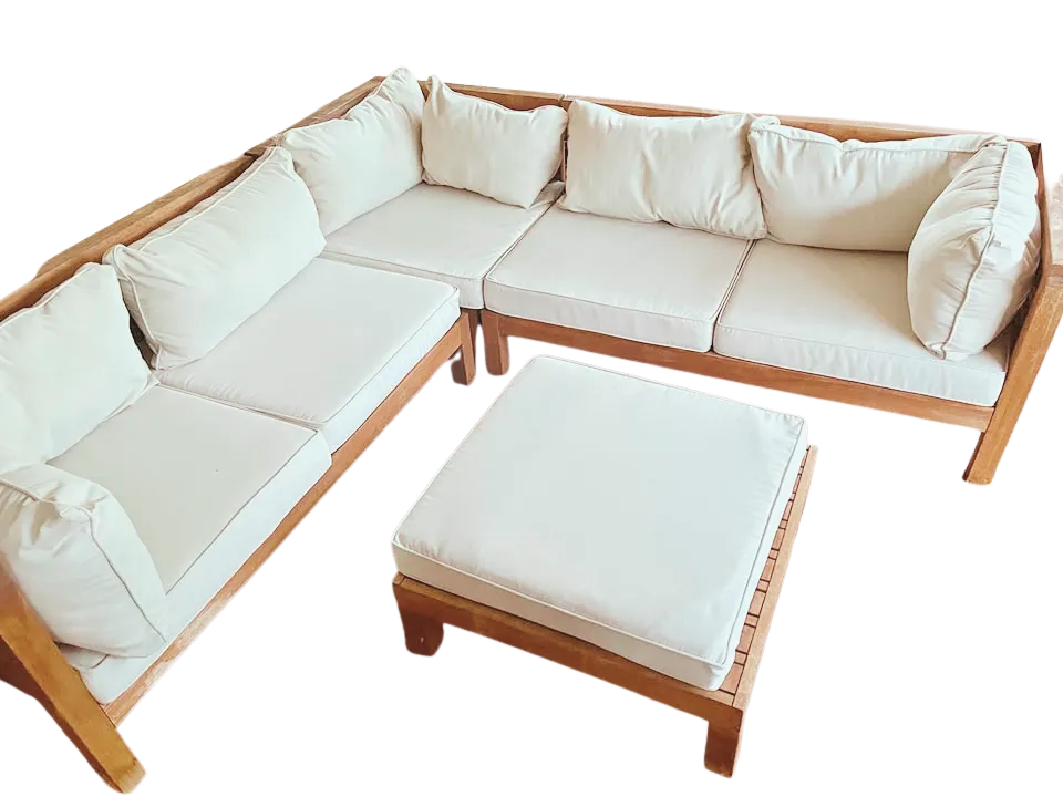 Timber lounge setting