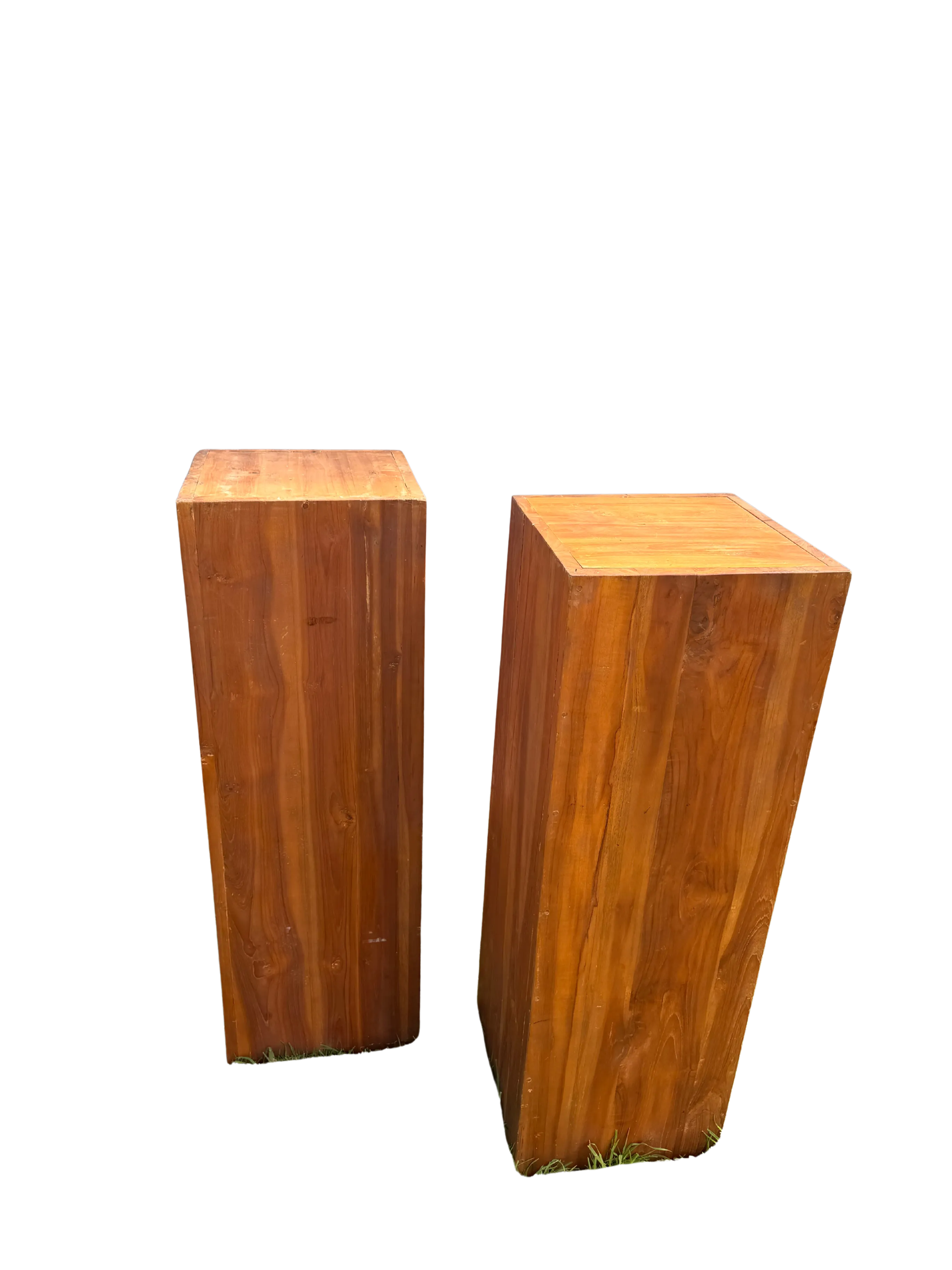 Wooden Plinths Pair