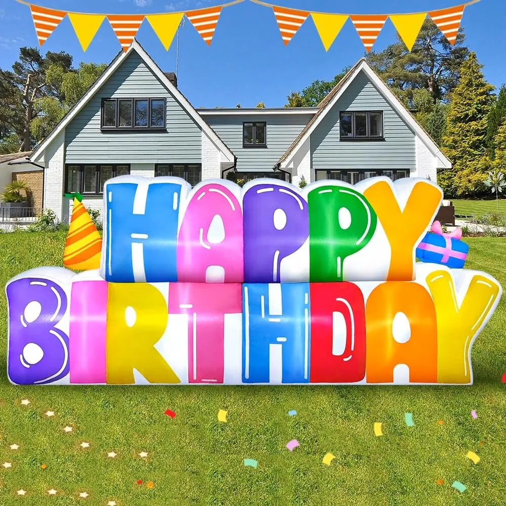 Happy Birthday Inflatable Add-On
