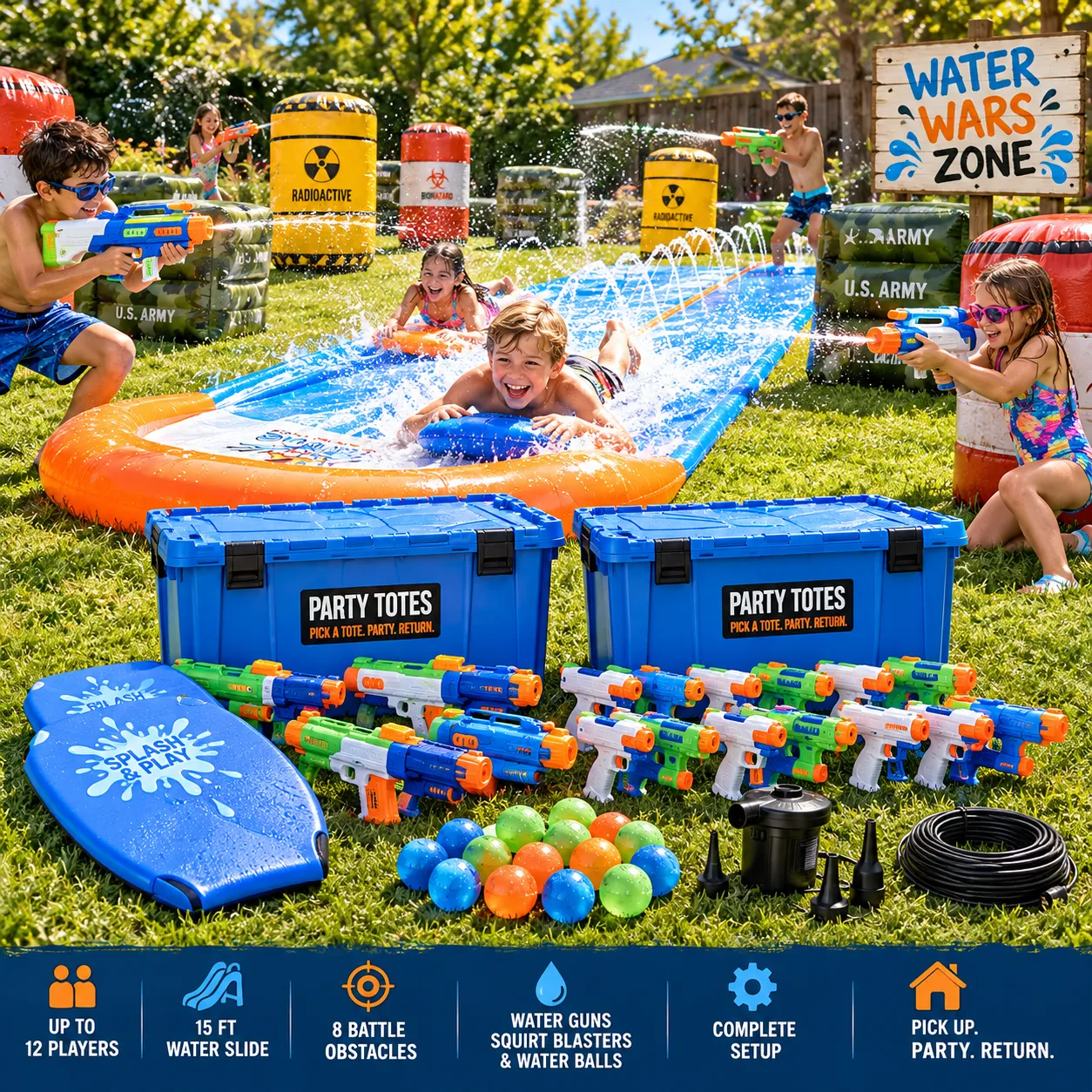 Water Wars Party Tote