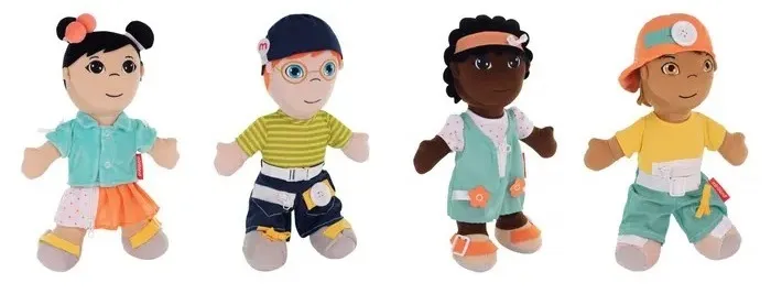 Diverse Fastening Dolls