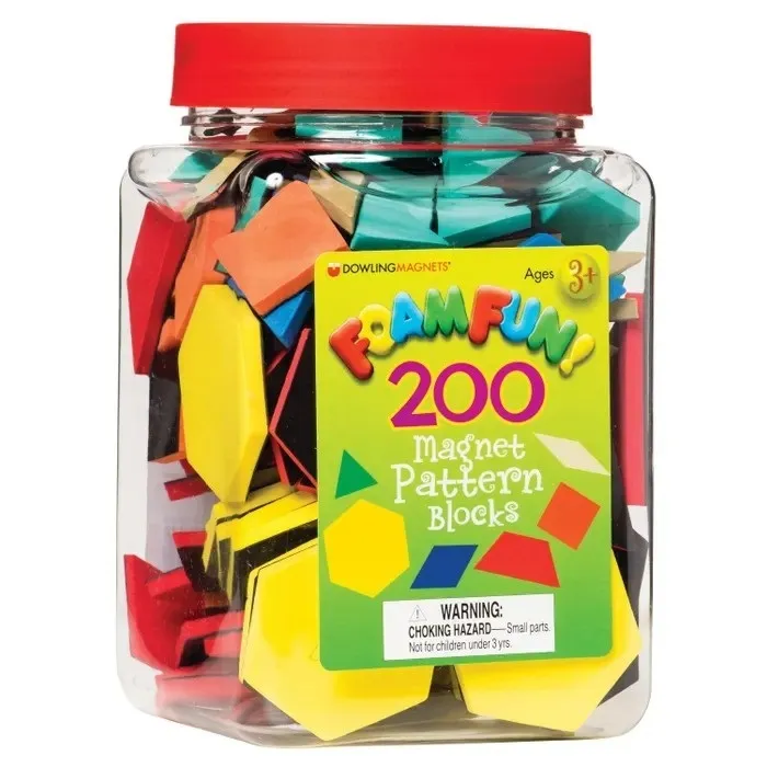 Magnetic Pattern Blocks Set Of 200