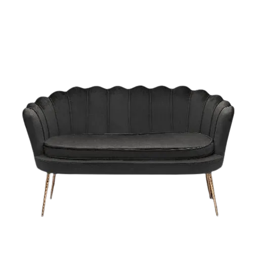 The Azaria: Black flare Loveseat