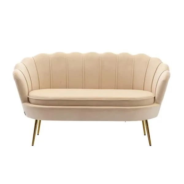 The Azaria: Cream Loveseat