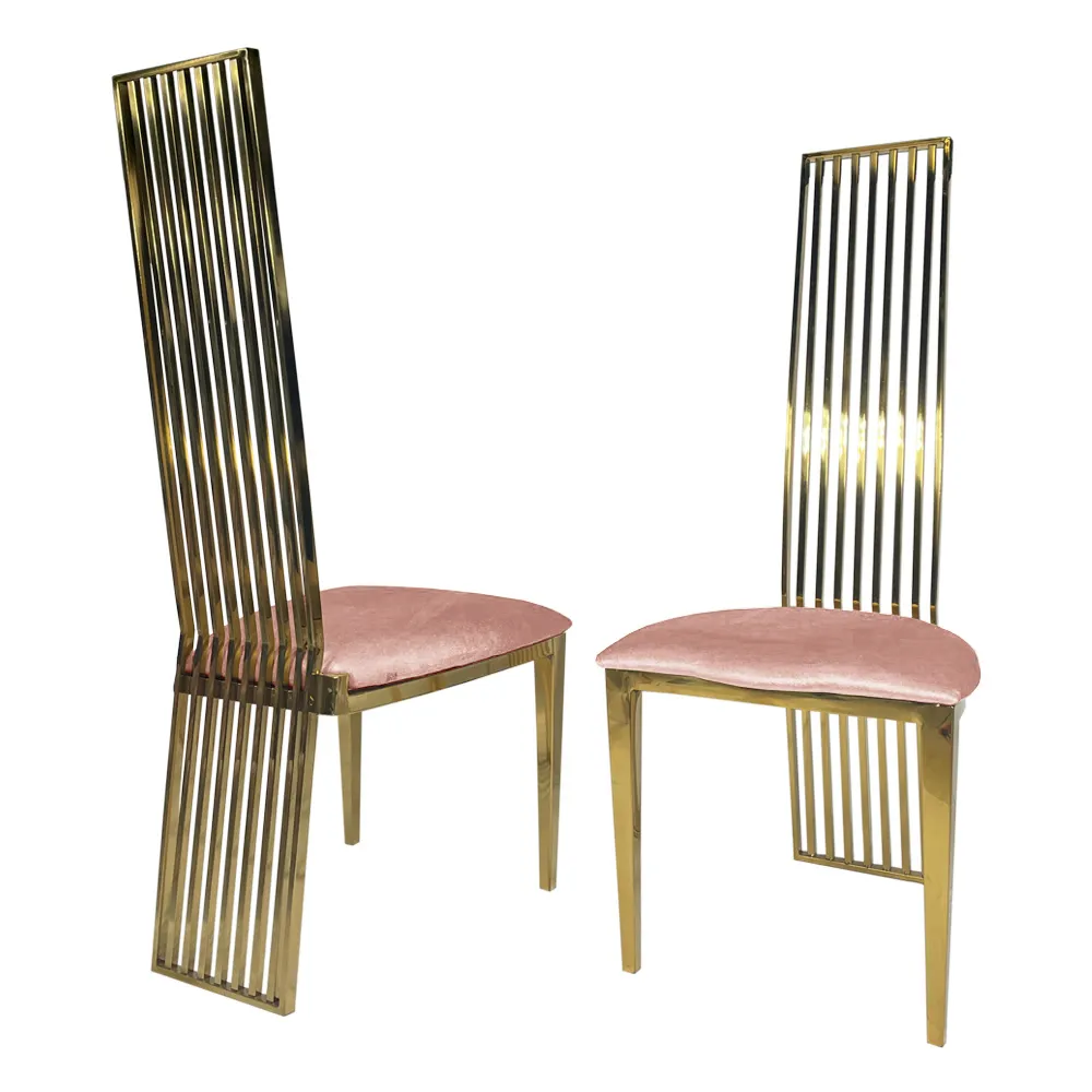 The Mali: Tall Slated Back with Pink/Blush Cushion