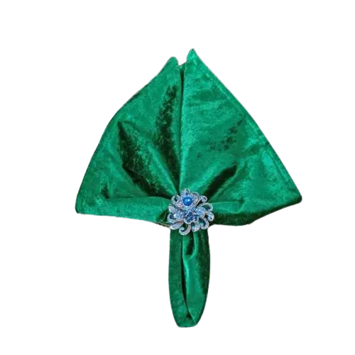 Nala: Velvet 20" X 20" Napkin Emerald Green