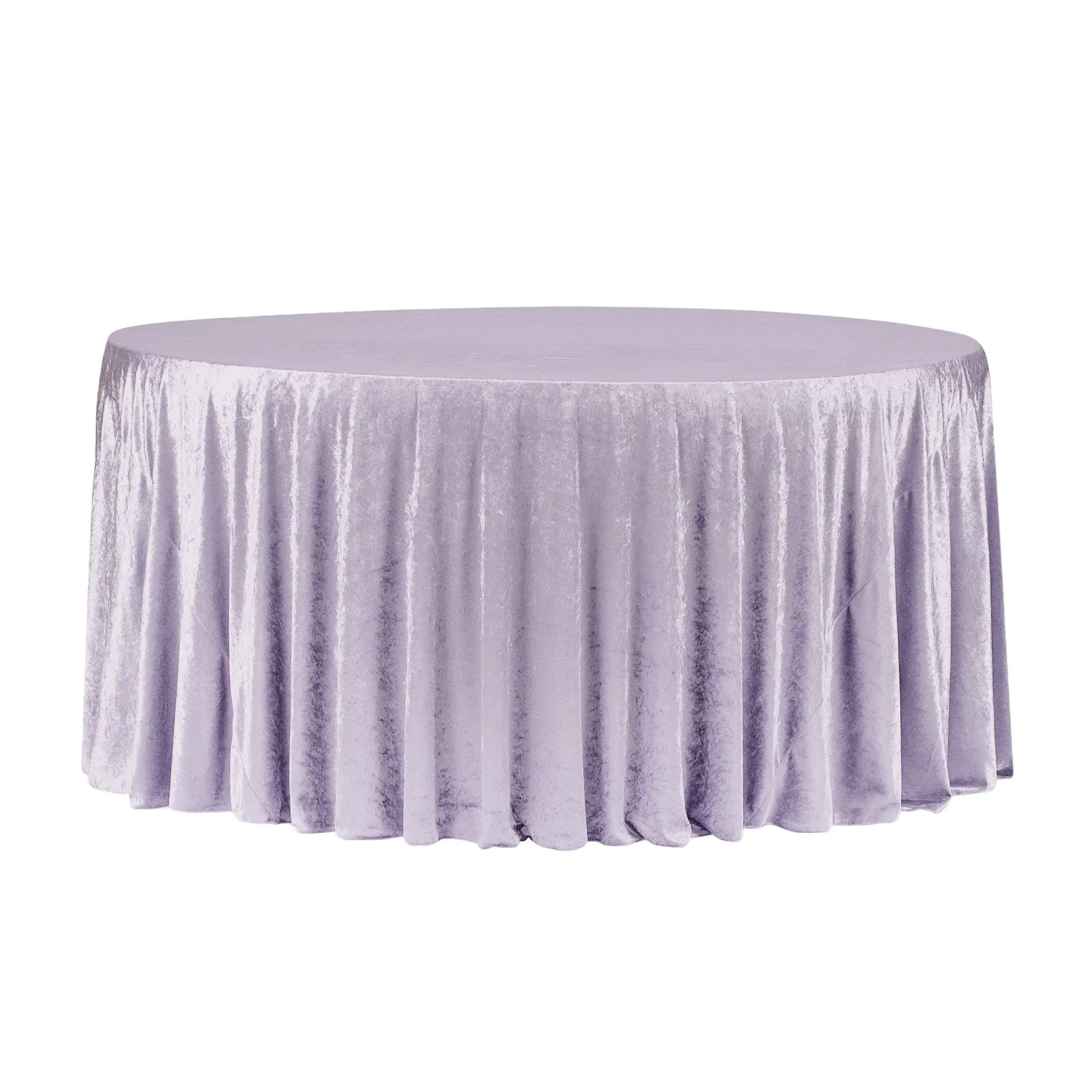 Cassie: Velvet Round Tablecloth Lavender