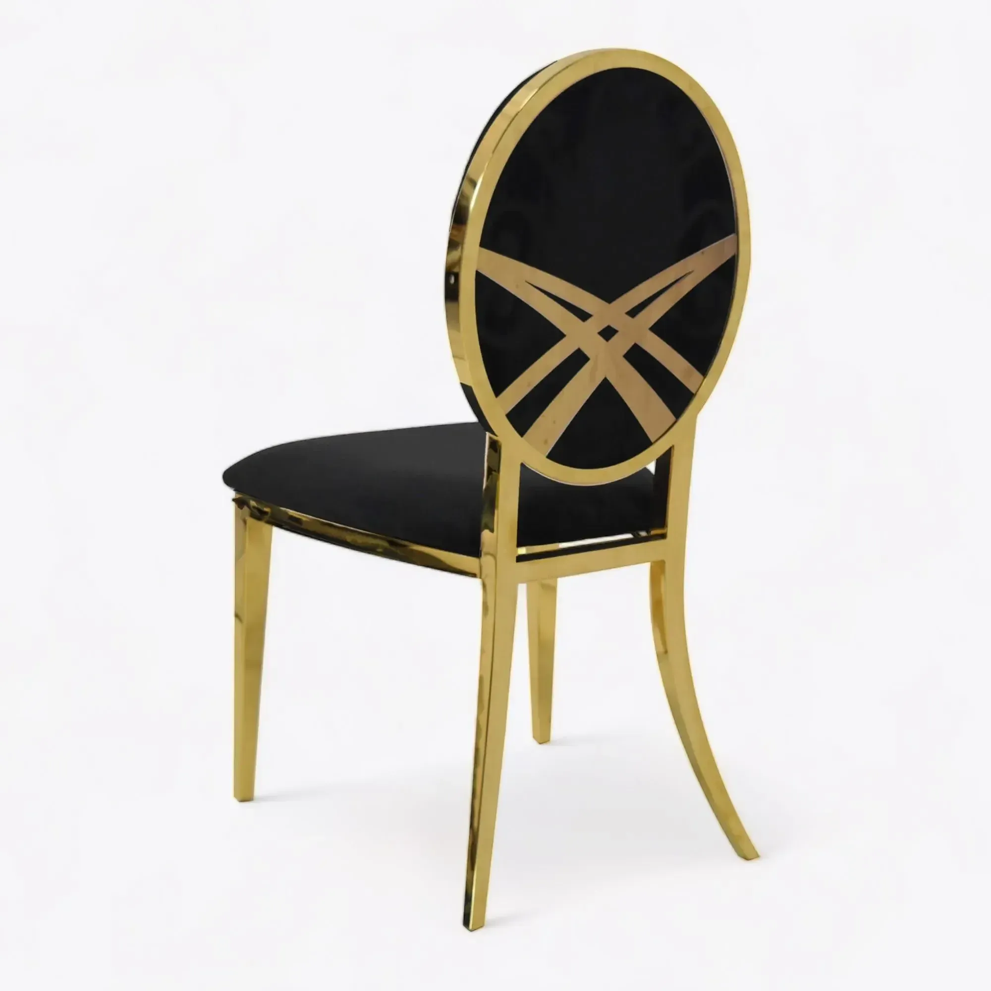 The Chyrill: Geometric Back with black cushion