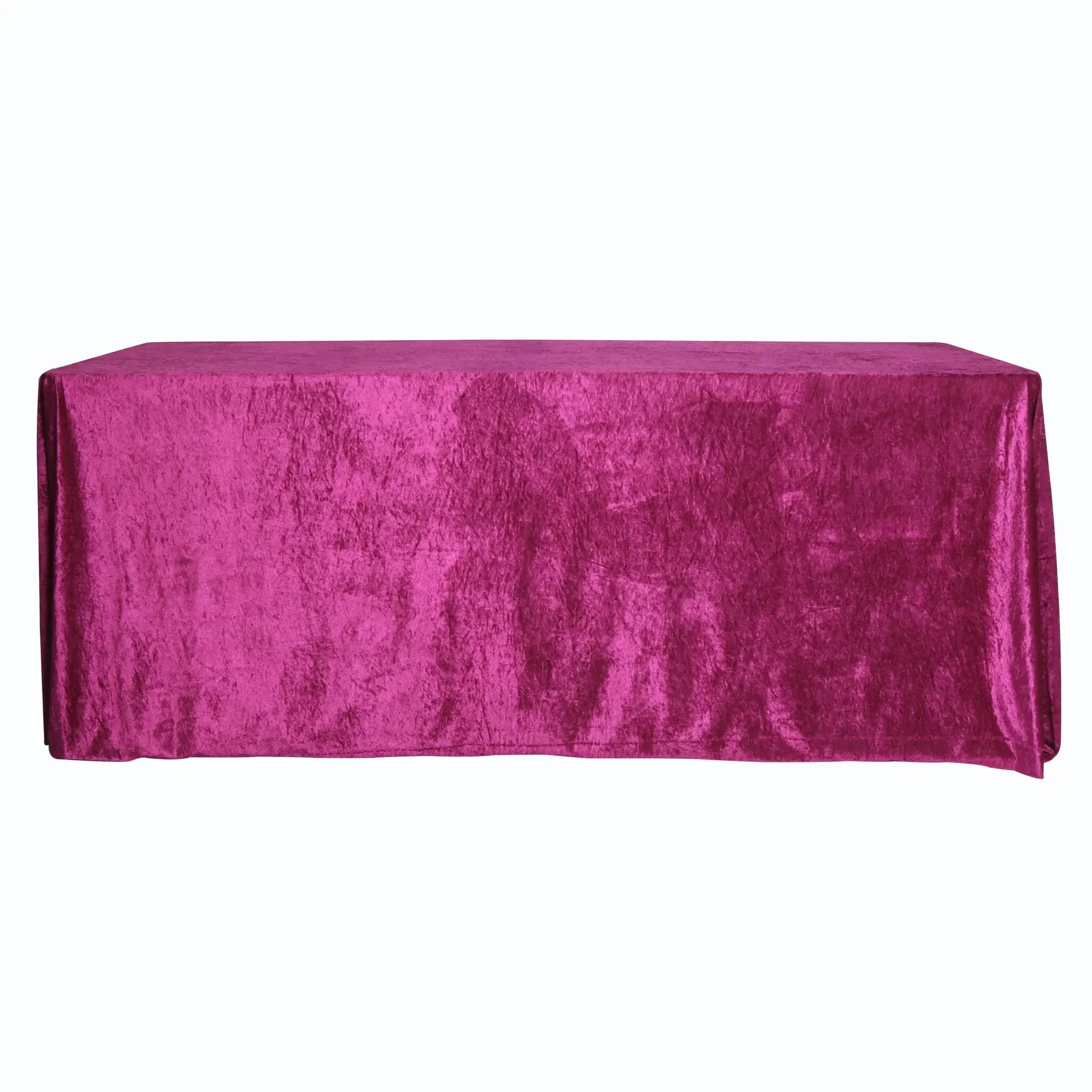 Cassie: Velvet Rectangular Tablecloth Fuschia