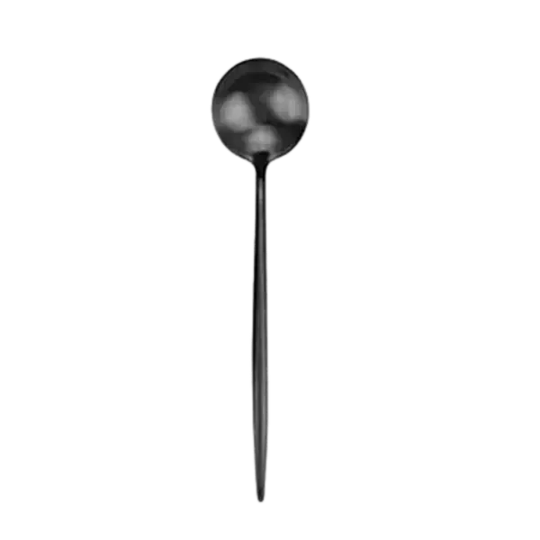 The Noire Flatware: Black Dinner Spoon