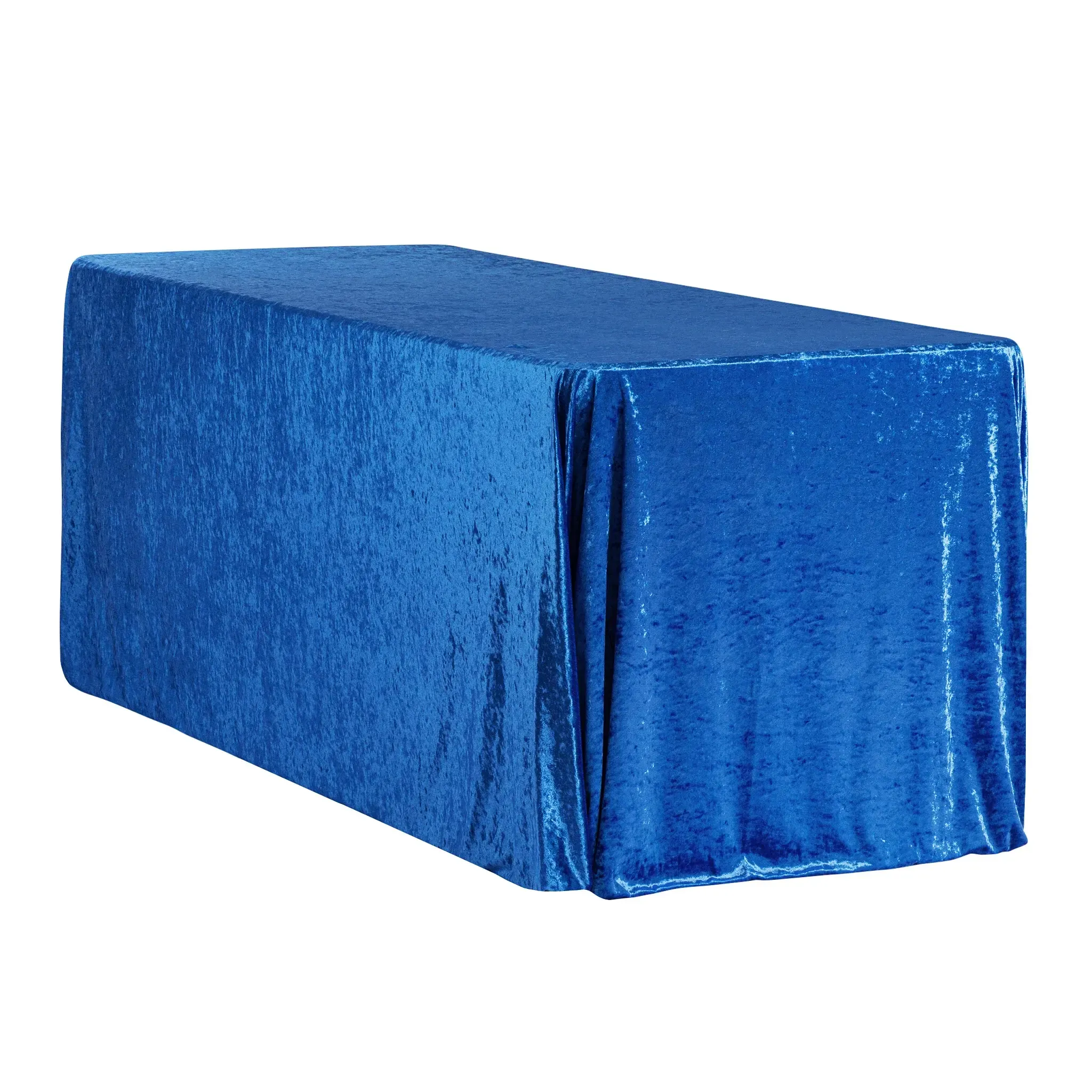 Cassie: Velvet Rectangular Tablecloth Royal Bleu