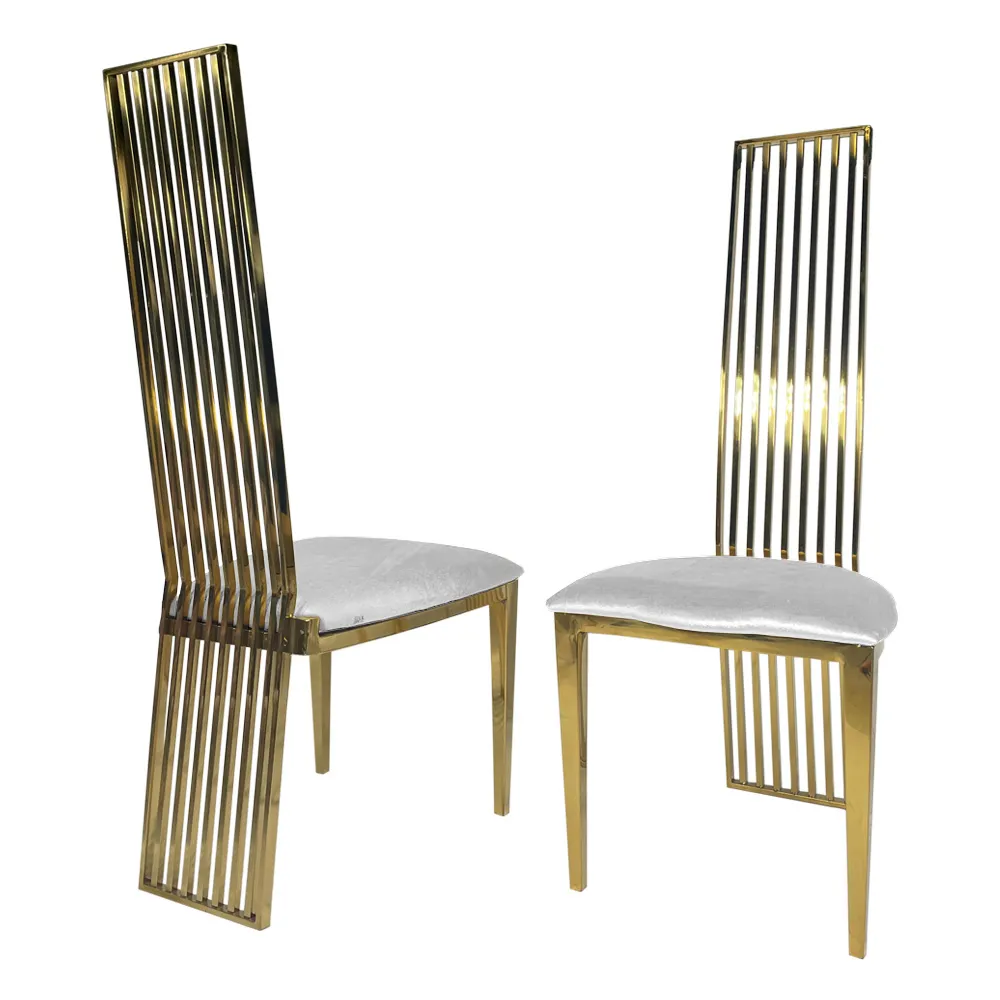 The Mali: Tall Slated Back with White Cushion