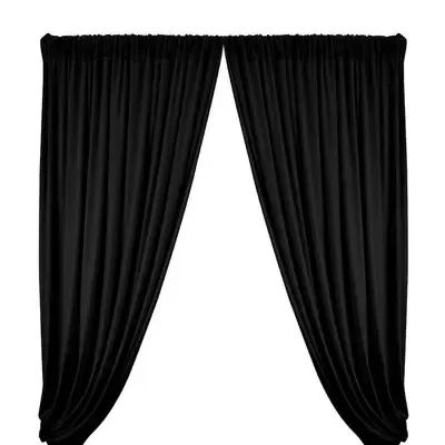 Black velvet Drapes 