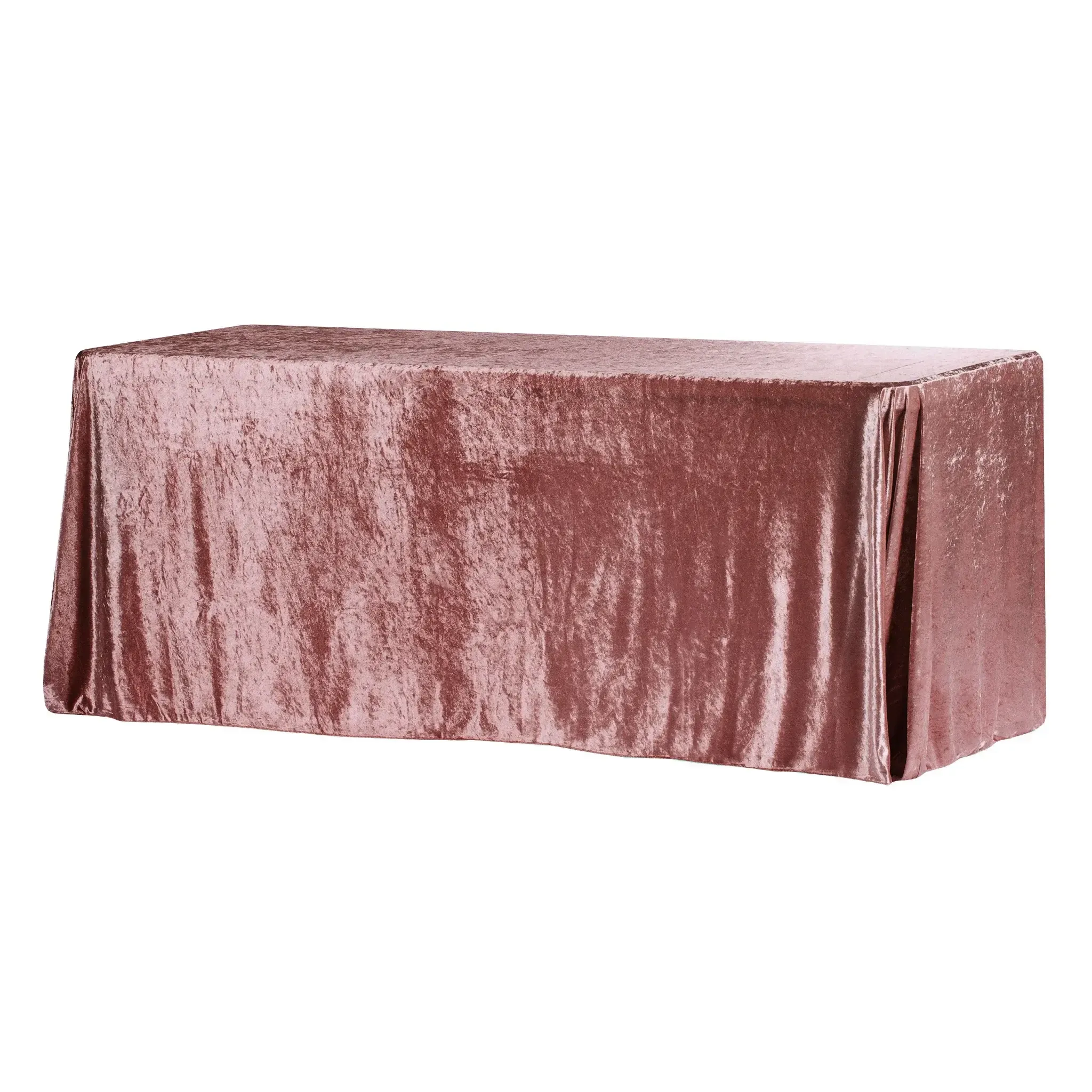 Cassie: Velvet Rectangular Tablecloth Dusty rose/Mauve