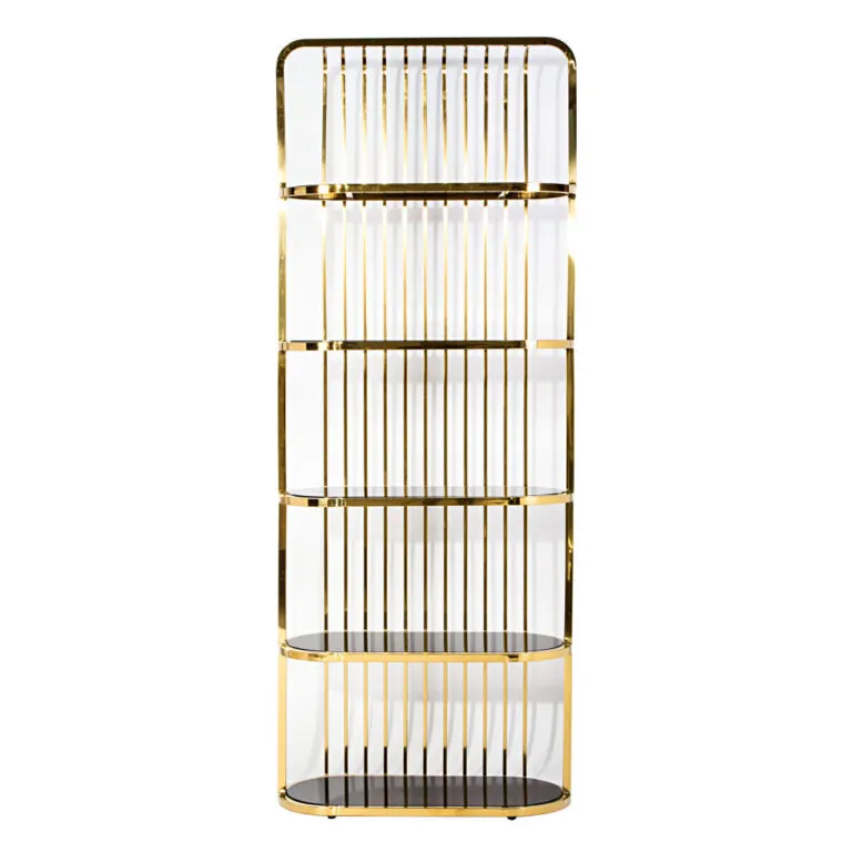 The Harley: Slatted Gold shelf