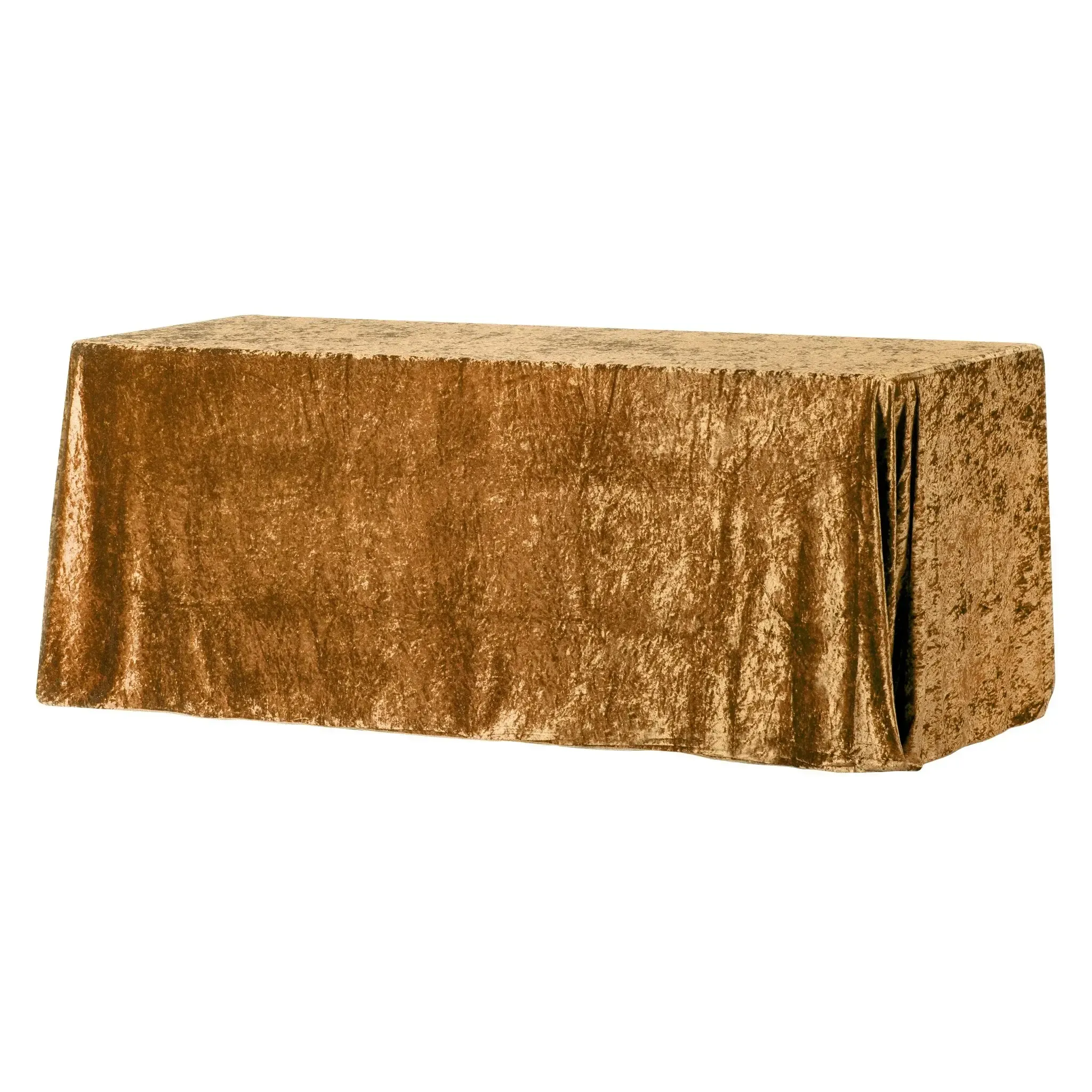 Cassie: Velvet Rectangular Tablecloth Gold