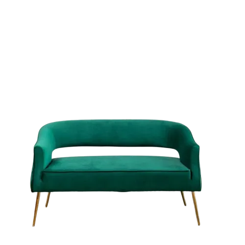 The Marte: Green Loveseat