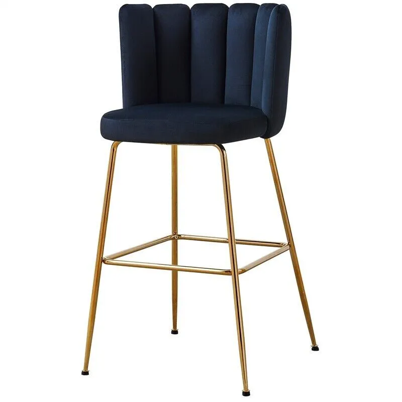 The Hope: Black velvet Barstool