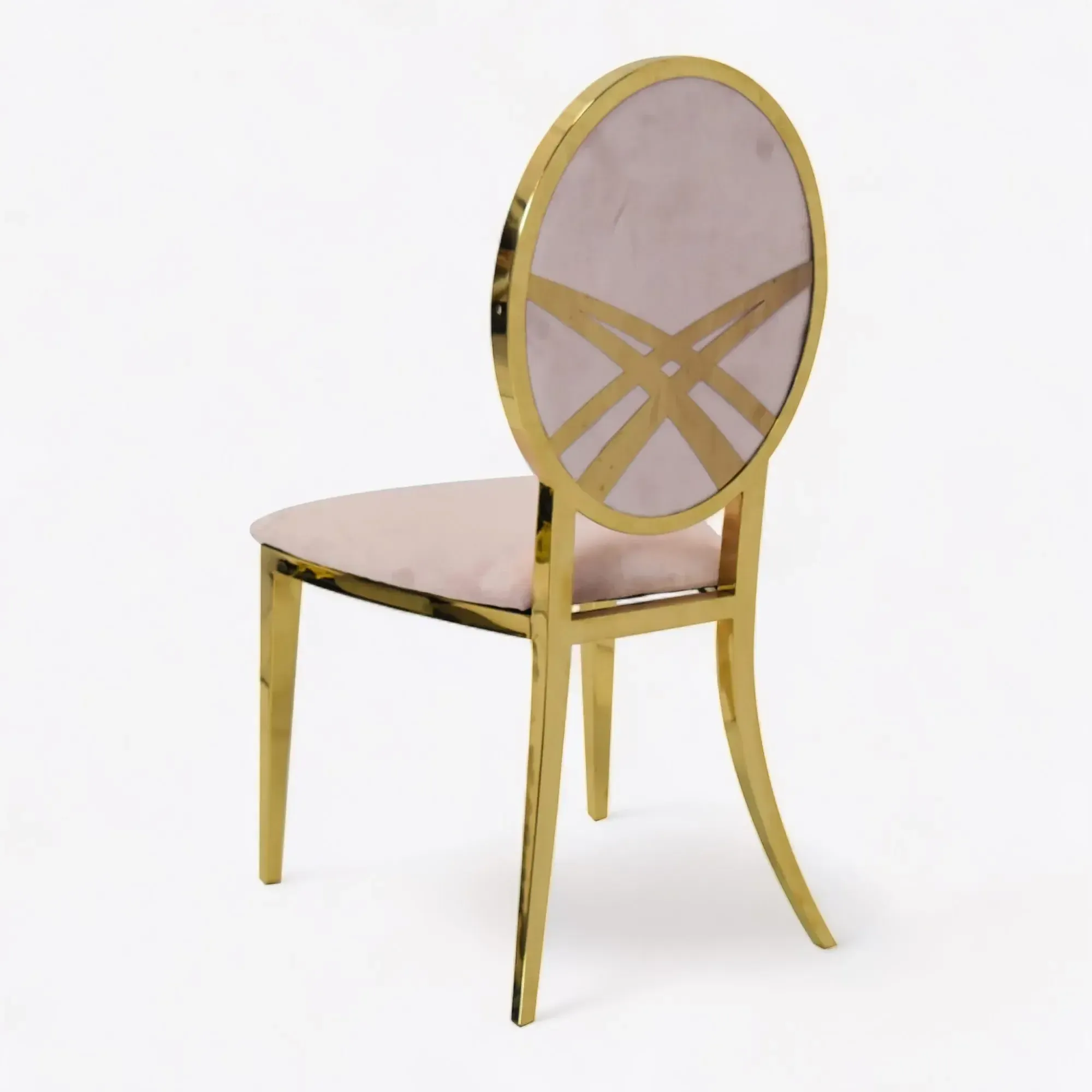 The Chyrill: Geometric Back with Blush cushion