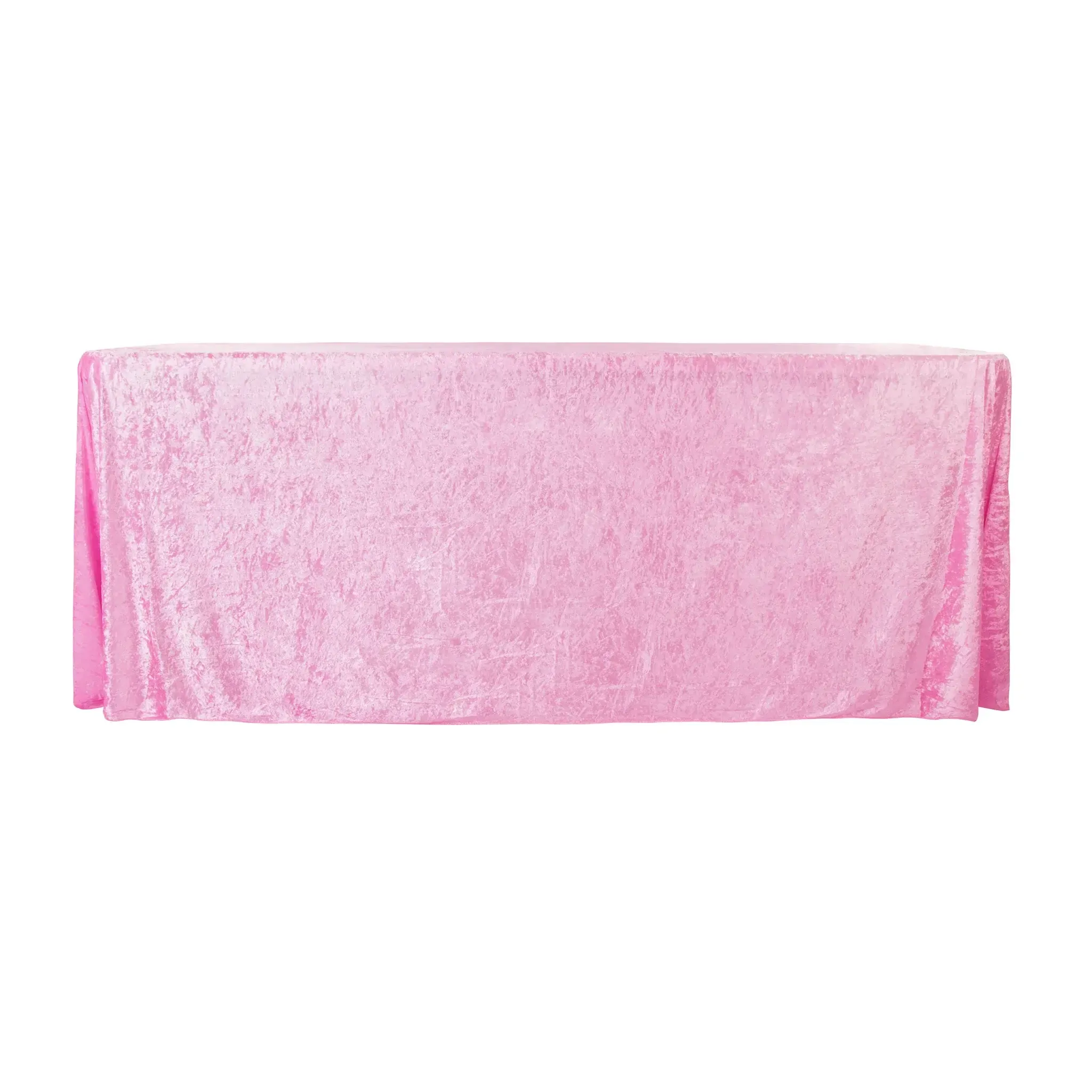 Cassie: Velvet Rectangular Tablecloth Pink