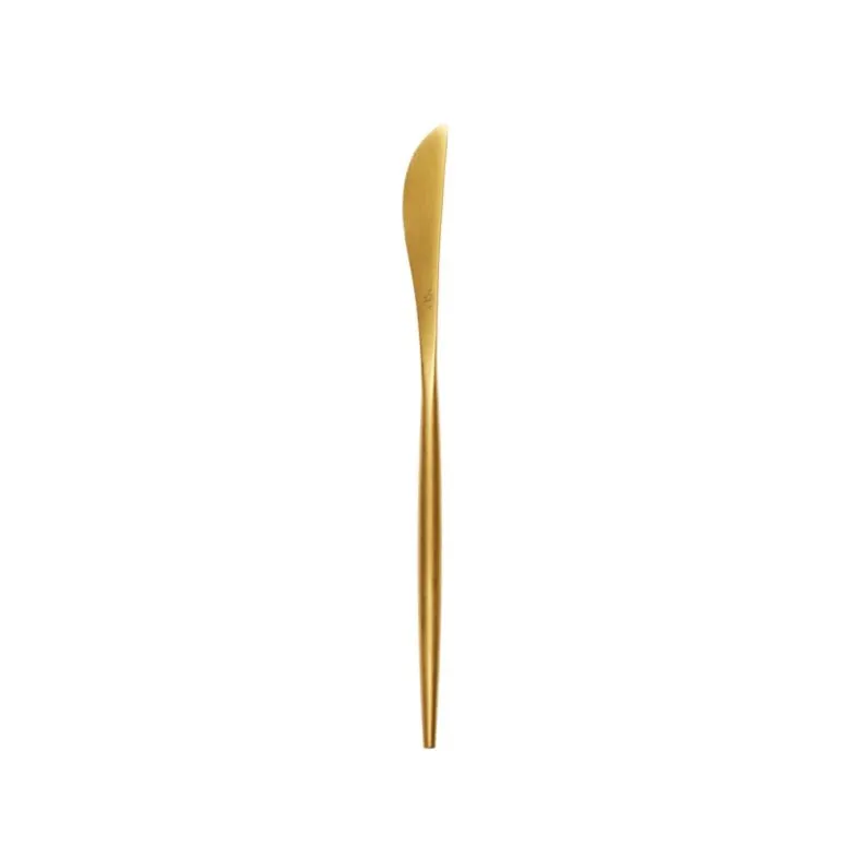 The Iris Flatware: Gold Dinner Knife