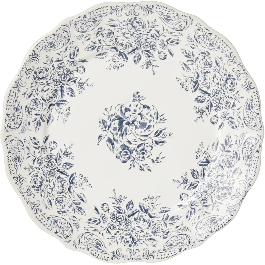 Floral side plate
