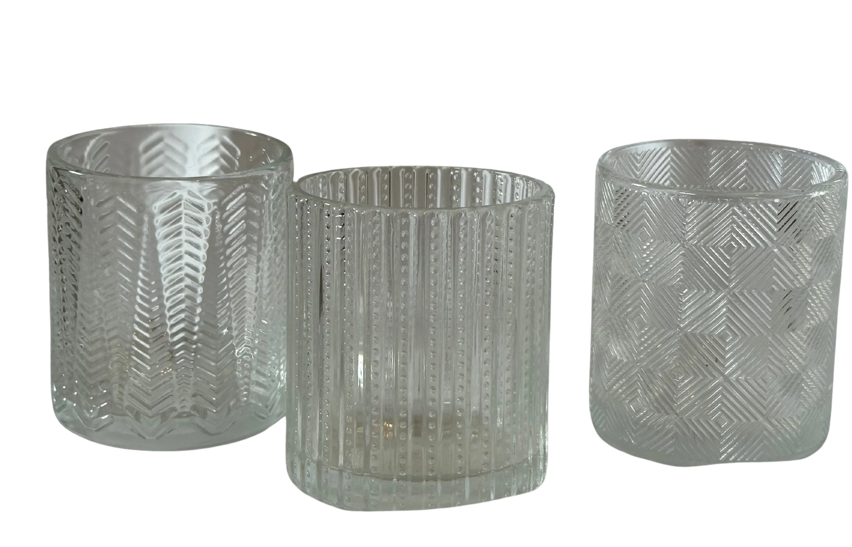 Tall Textured Tea Light Holder