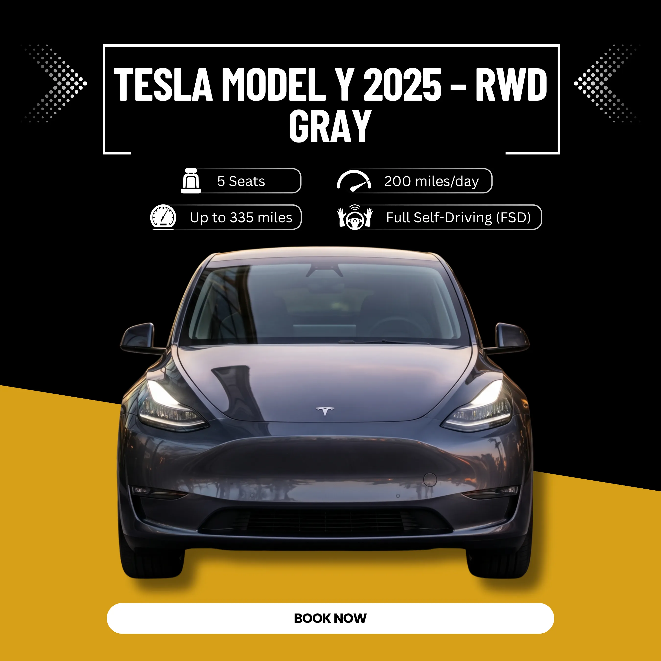 Tesla Model Y 2025 – RWD, GRAY