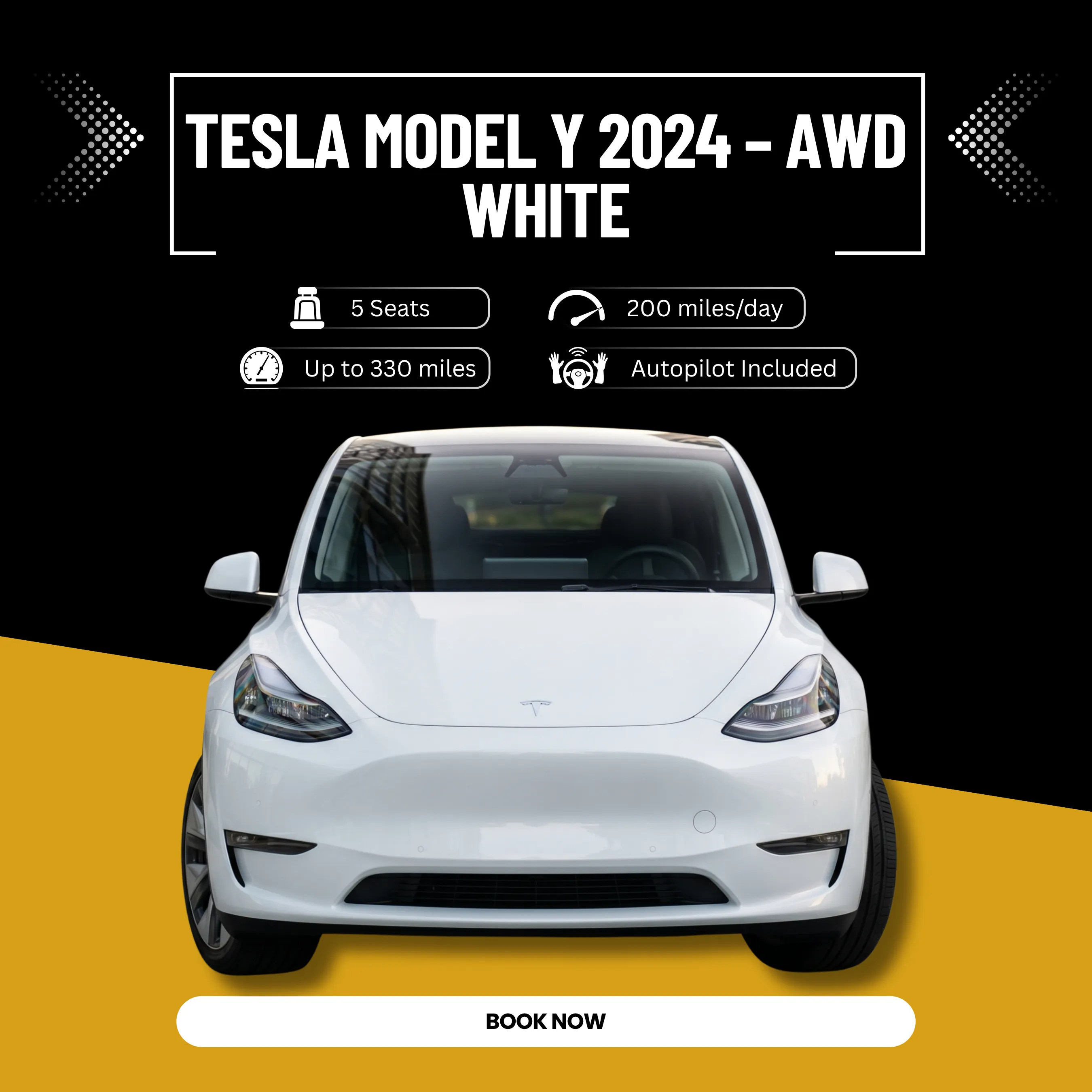 Tesla Model Y 2024 – AWD, White