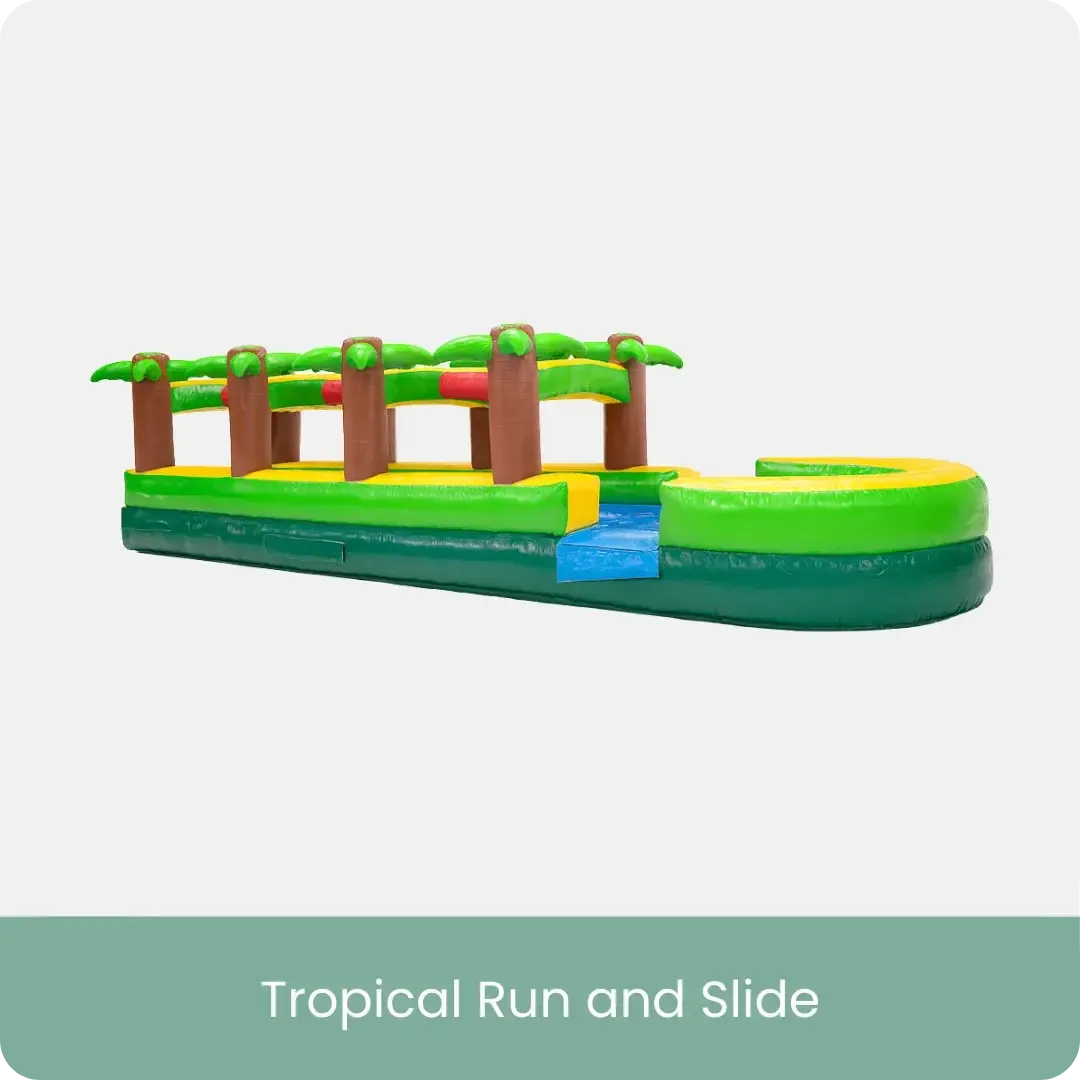 Water Slide Tropical Run and Slide
