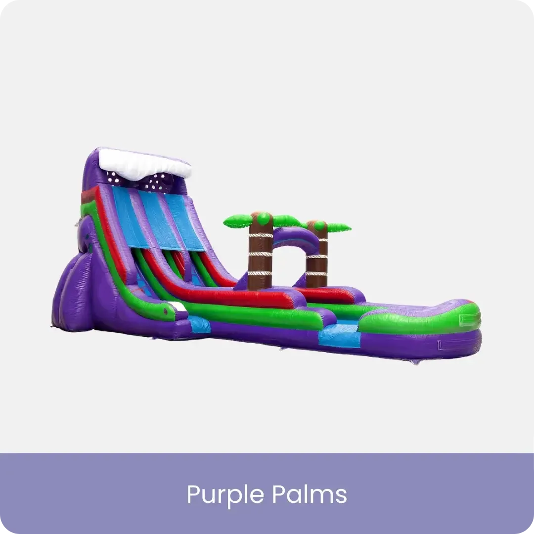 Water Slide Purple Palms