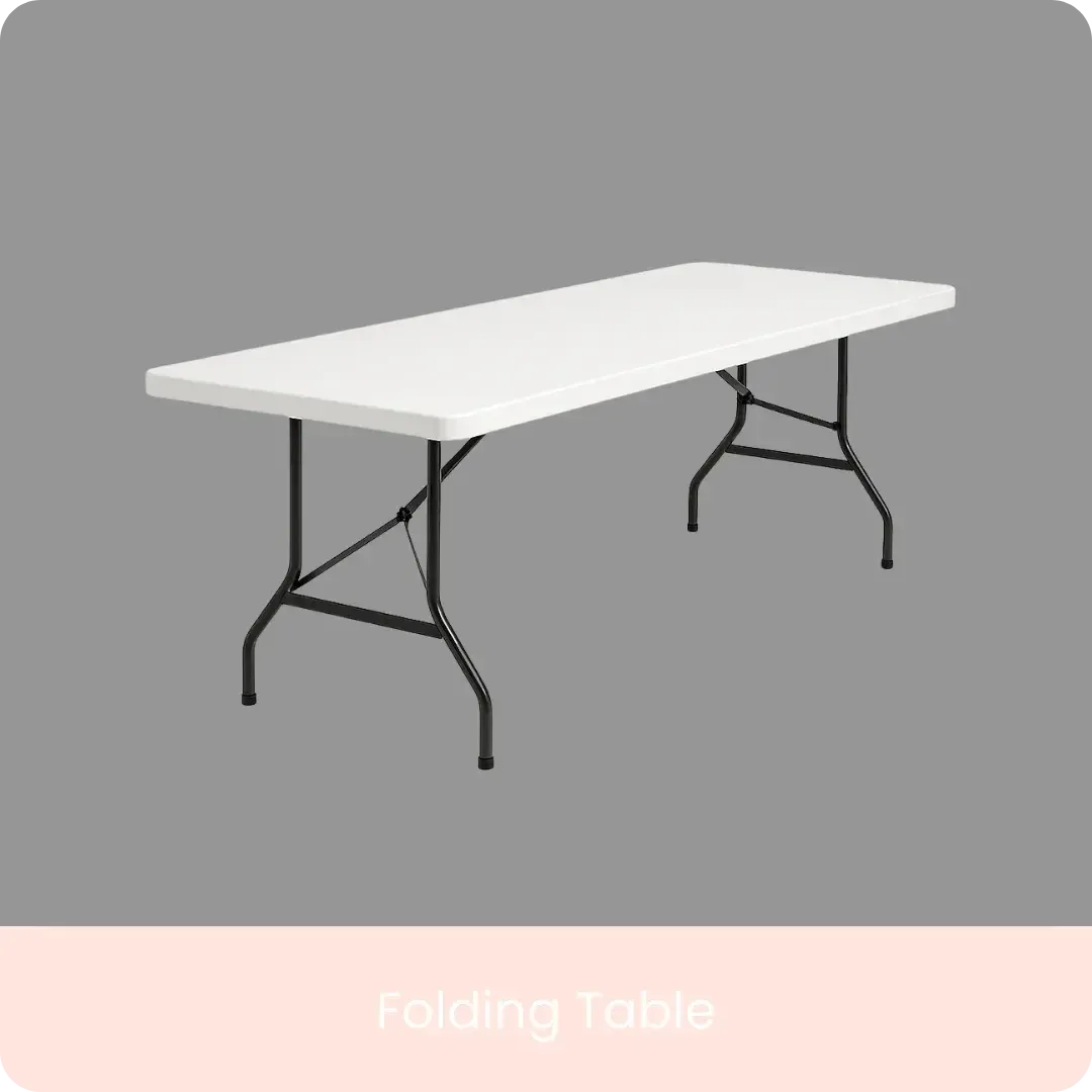 Ten Table and Chair Folding Table
