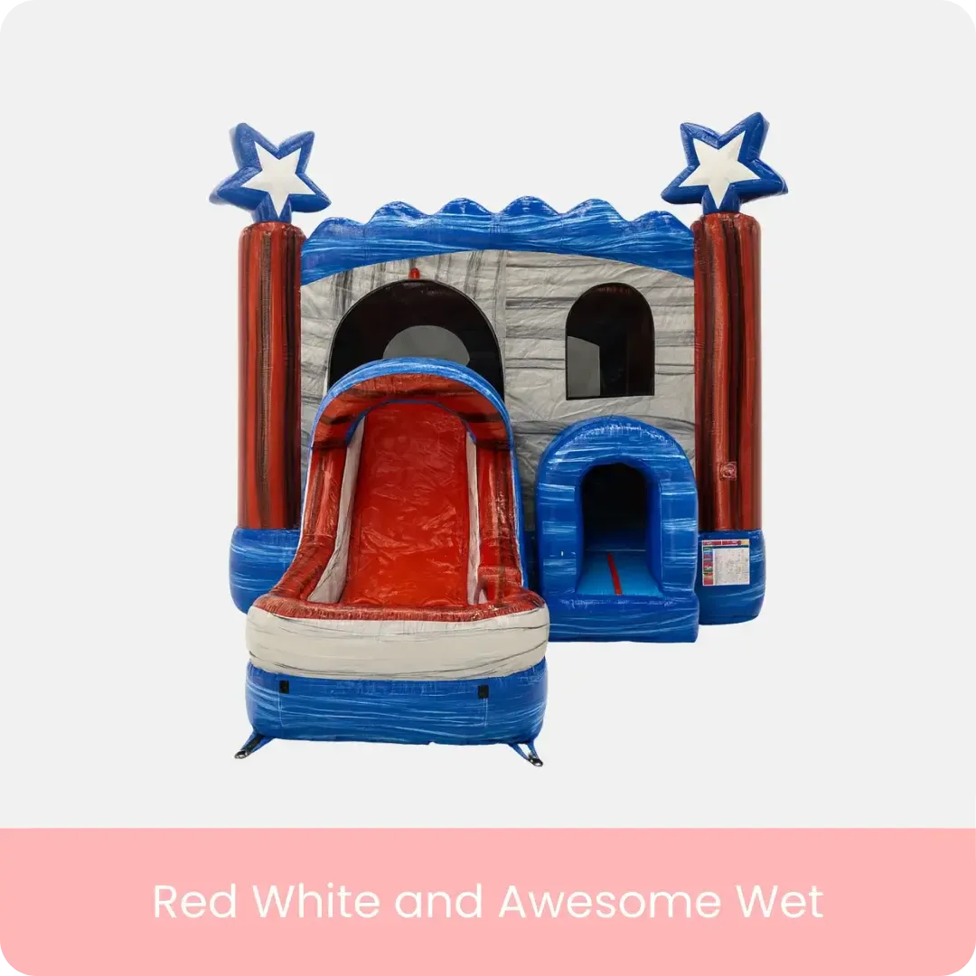 Water Slide Red White and Awesome WET