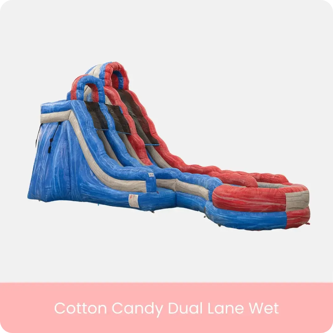 Water Slide Cotton Candy Dual Lane Wet