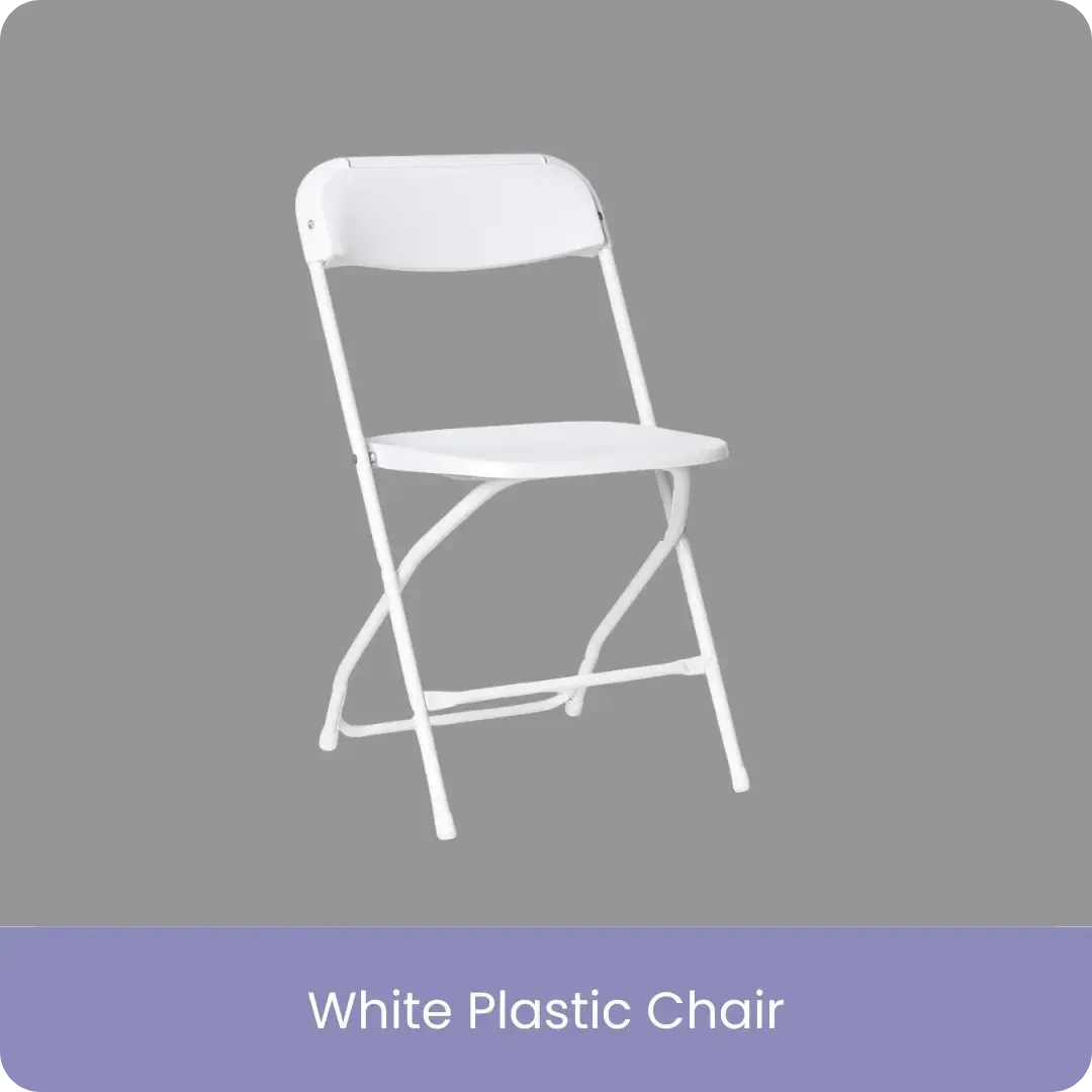 Ten Table and Chair White Plastic Chair