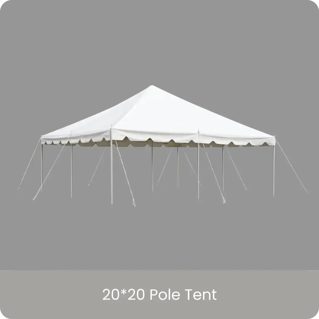 Ten Table and Chair 20X20 Pole Tent