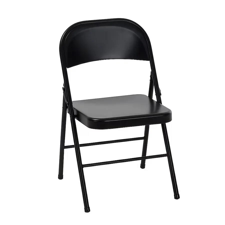 Black Metal Folding Chair