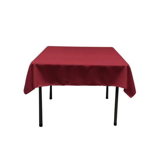 LINEN, 90" ROUND CRANBERRY RED