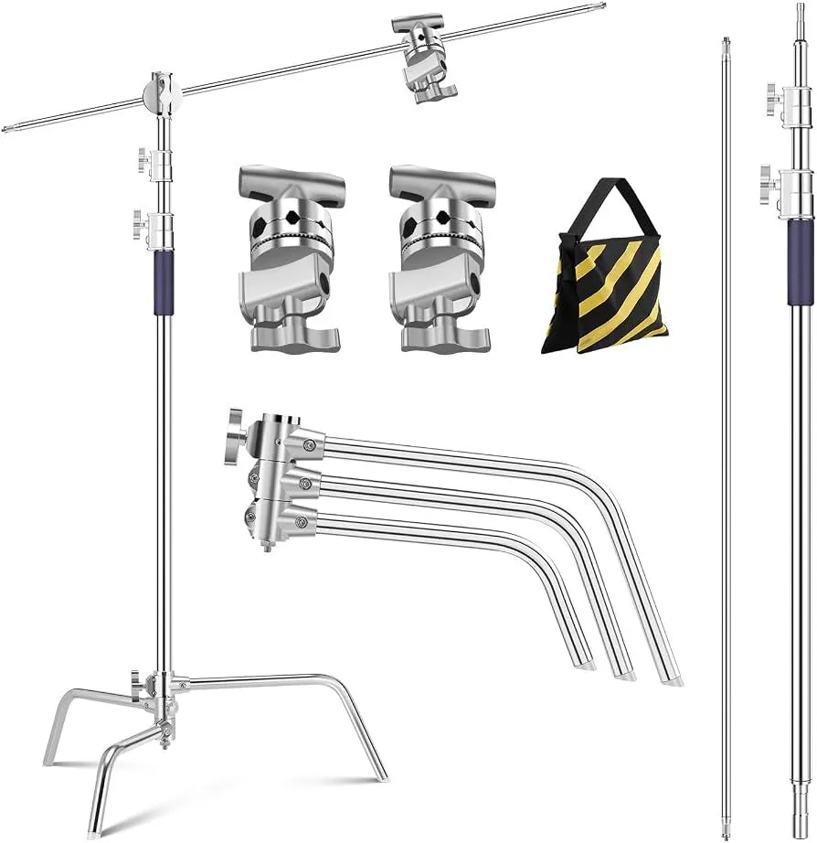 K&F CONCEPT Stainless Steel C Light Stand