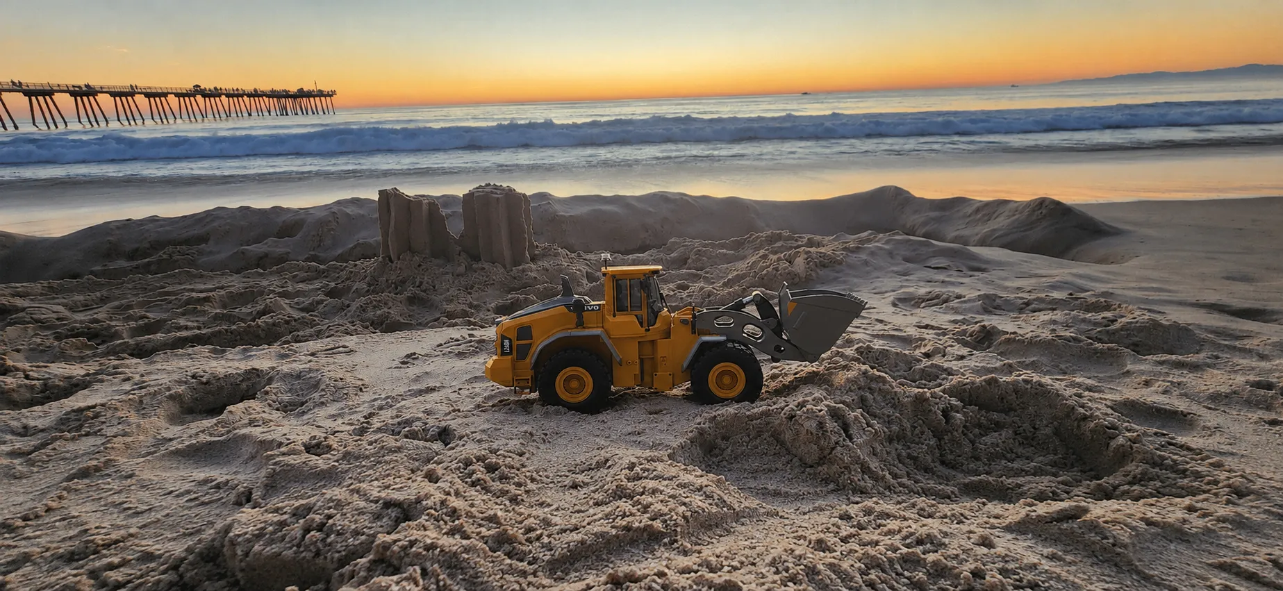 DOUBLE E Hobby Volvo L260H Remote Control Wheel Loader 