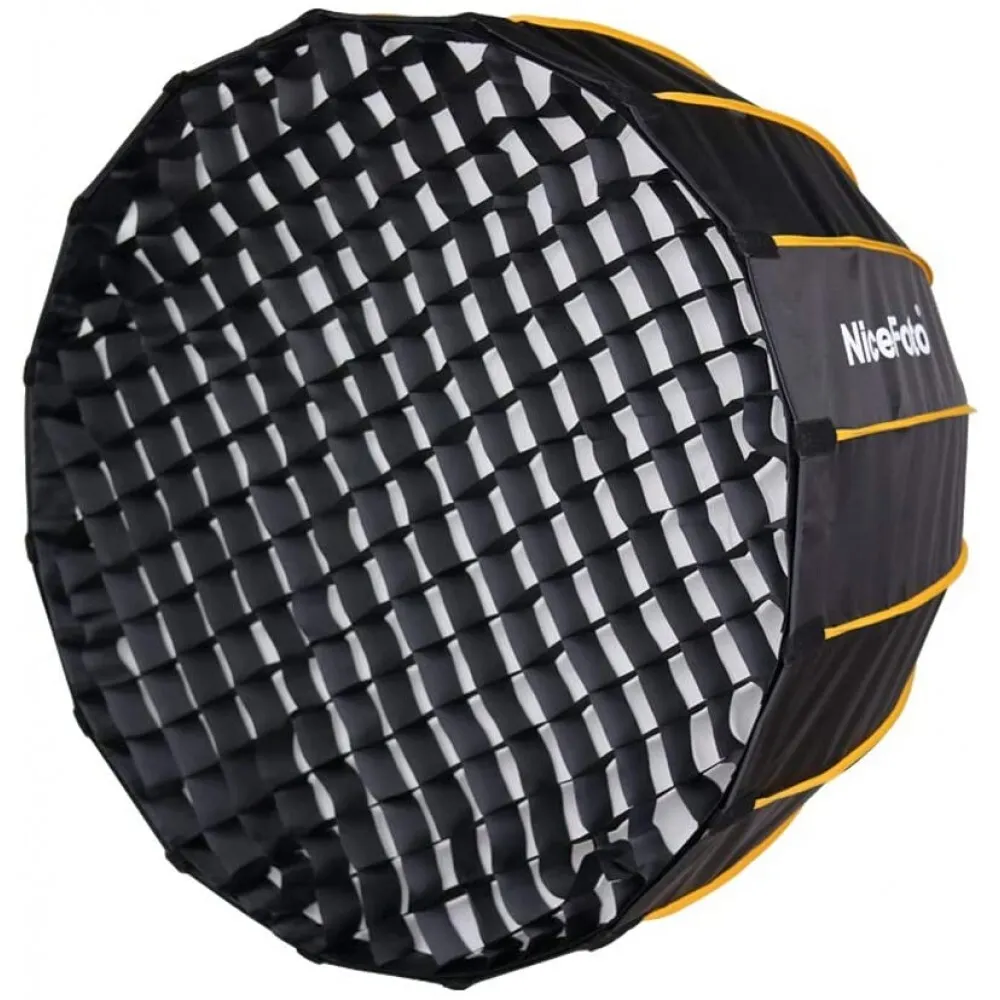 Nicefoto 120cm Deep Parabolic Quick Set-up Softbox with Grid